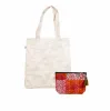Blush Camo Upright Bag with Red/Pink Boho Makeup Bag sold by Quilted Koala