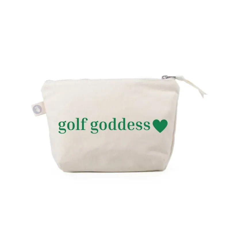Golf Goddess Makeup Bag  Natural - NEW! sold by Quilted Koala