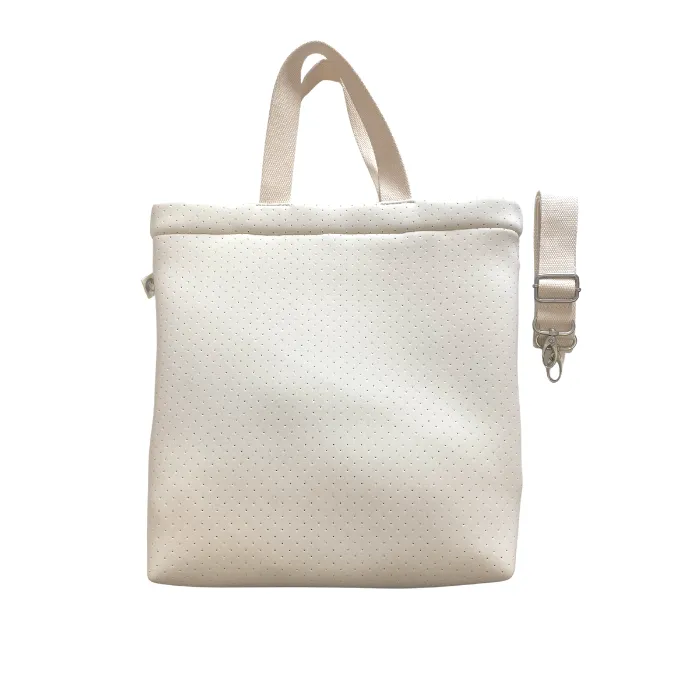 Koala Go! Town Crossbody Bag: Ivory Neoprene sold by Quilted Koala