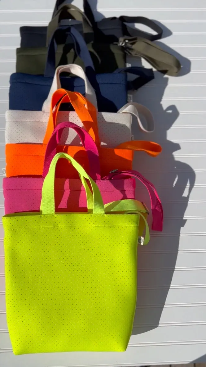 Koala Go! Town Crossbody Bag: Ivory Neoprene sold by Quilted Koala product image thumbnail 3