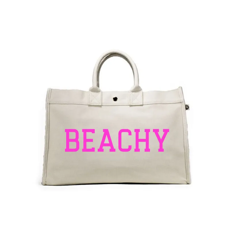 East West Bag: Natural with Pink Matte BEACHY sold by Quilted Koala