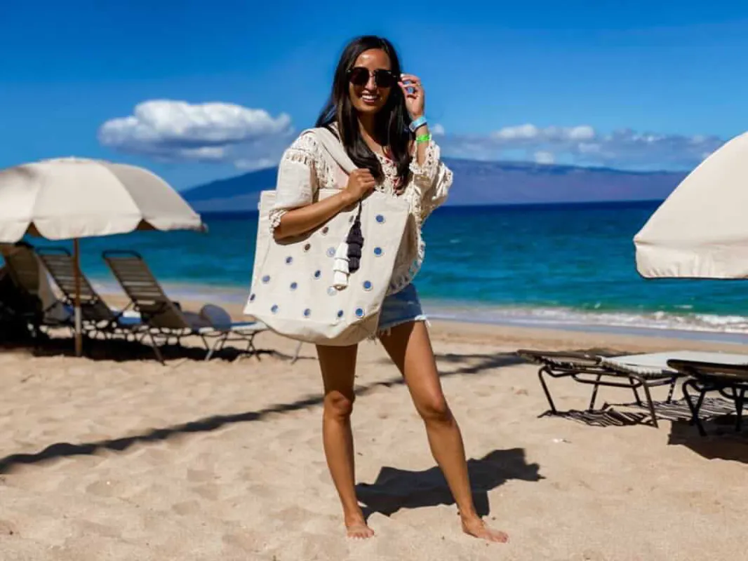 Boho Large Mirror Tote: Stone -  BACK IN STOCK! sold by Quilted Koala