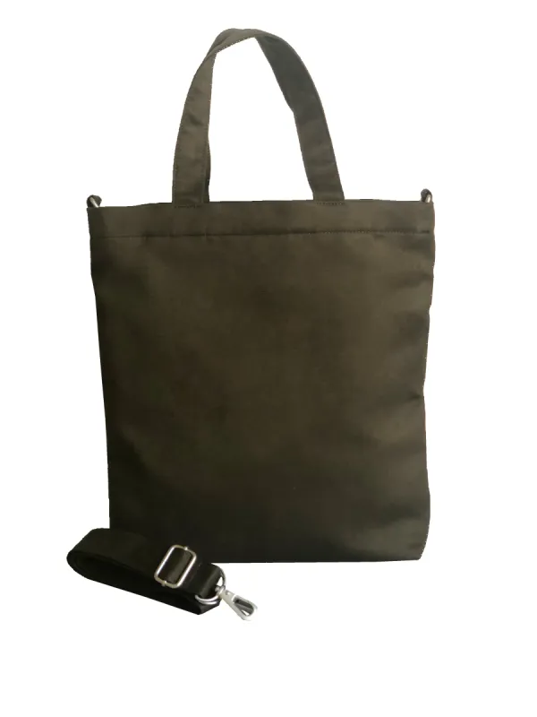 Town Crossbody Bag: Olive Vegan Suede sold by Quilted Koala