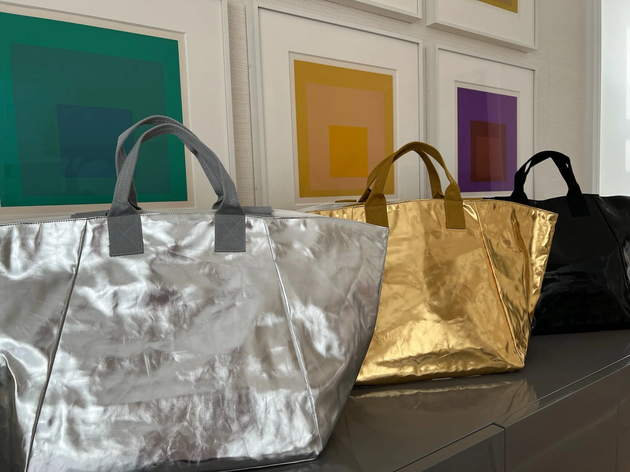 Chelsea Bag - Metallic Silver sold by Quilted Koala product image thumbnail 3