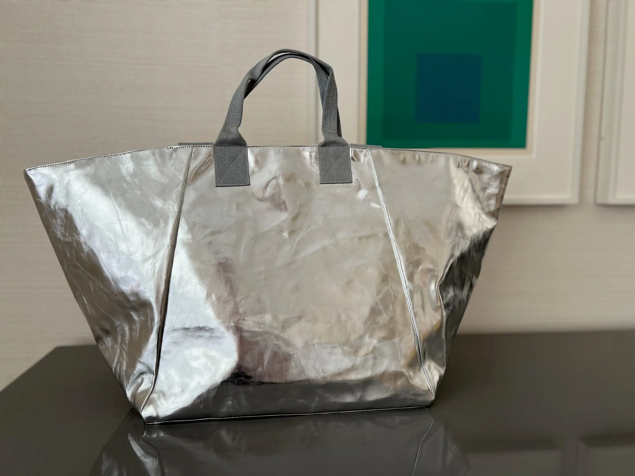 Chelsea Bag - Metallic Silver sold by Quilted Koala product image thumbnail 2