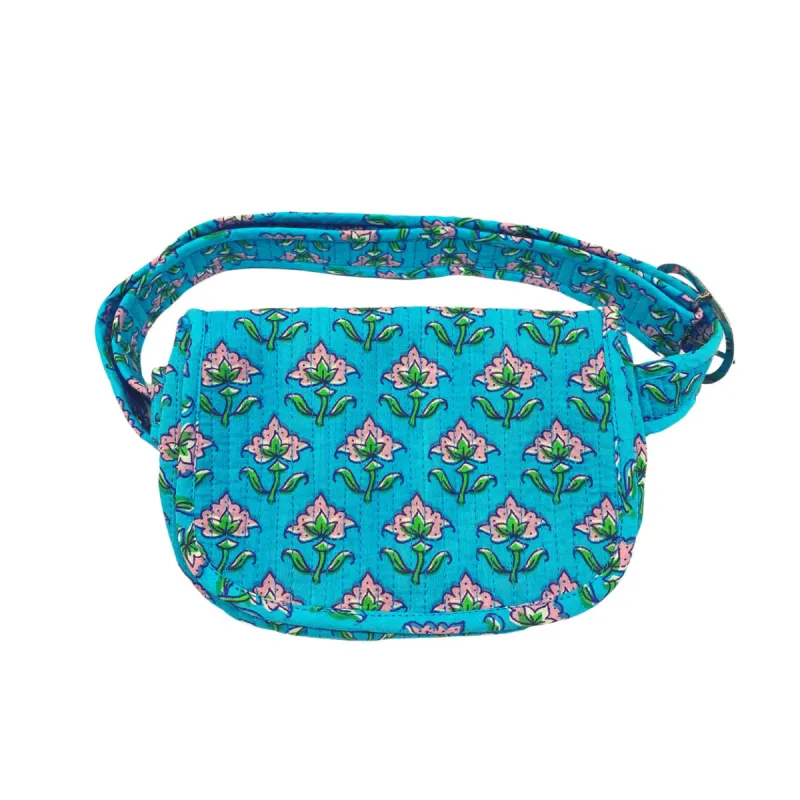 Quilted Koala Wood Block Print Belt Bag sold by Quilted Koala