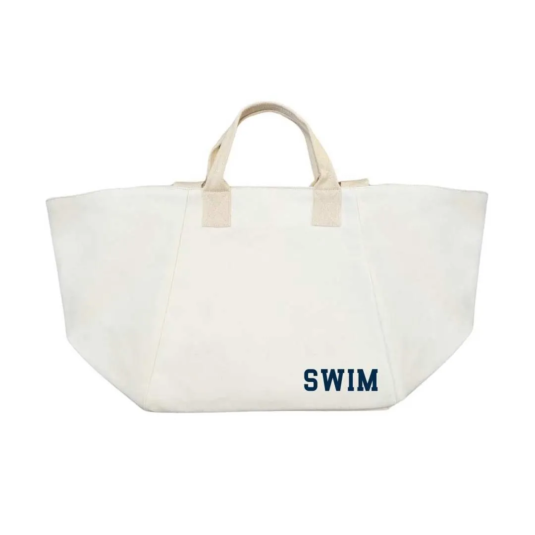 Chelsea Bag Natural with Navy SWIM   NEW! sold by Quilted Koala