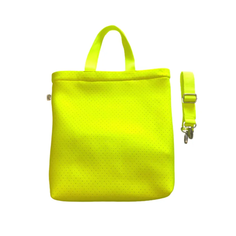 Koala Go! Town Crossbody Bag: Yellow Neoprene sold by Quilted Koala