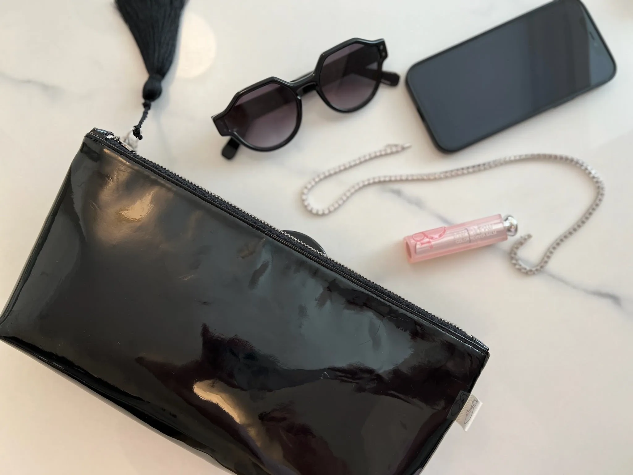 Black Metallic Hold Me Clutch sold by Quilted Koala product image thumbnail 2