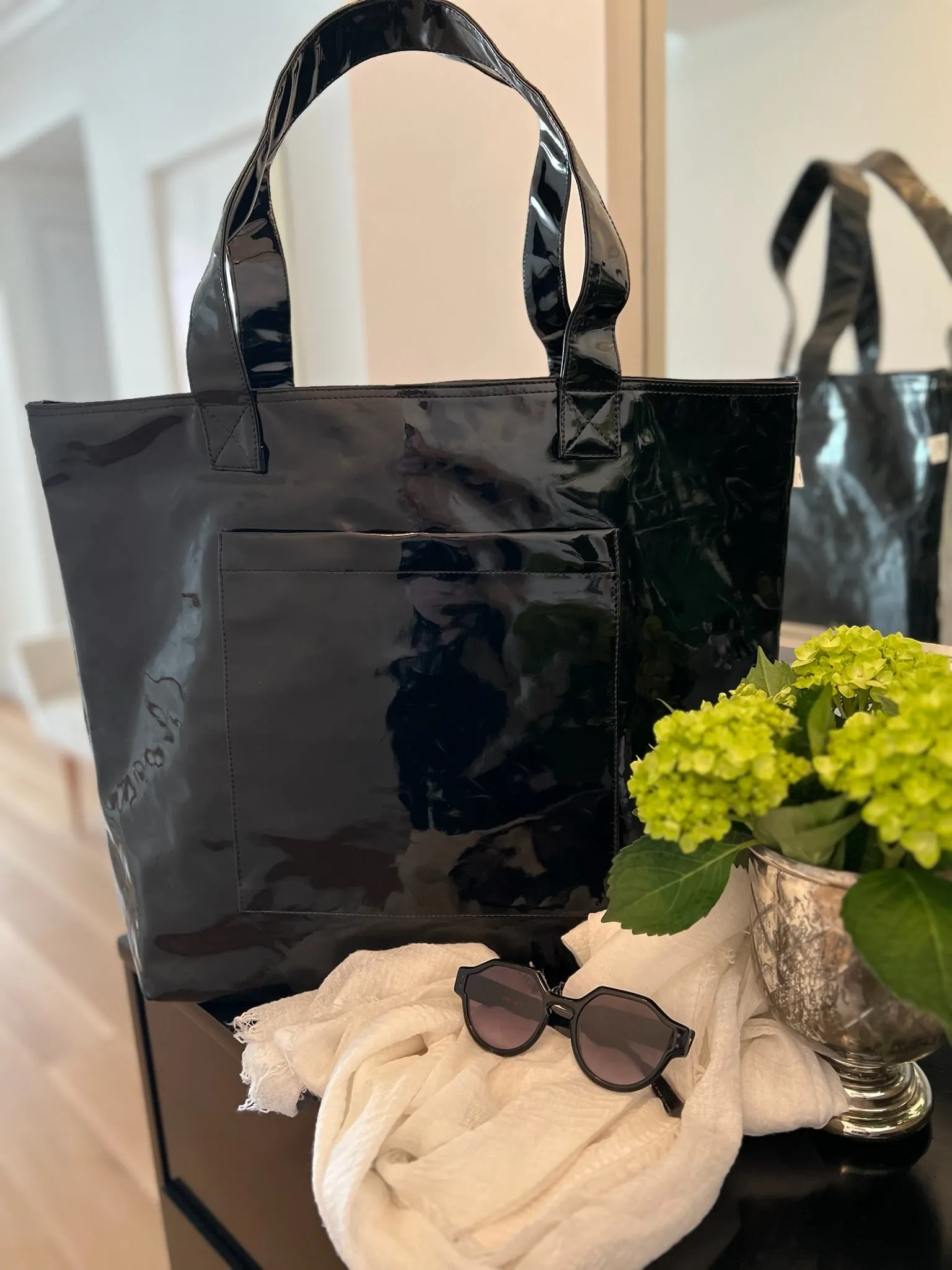 NEW! Black Metallic Everything Bag sold by Quilted Koala product image thumbnail 3