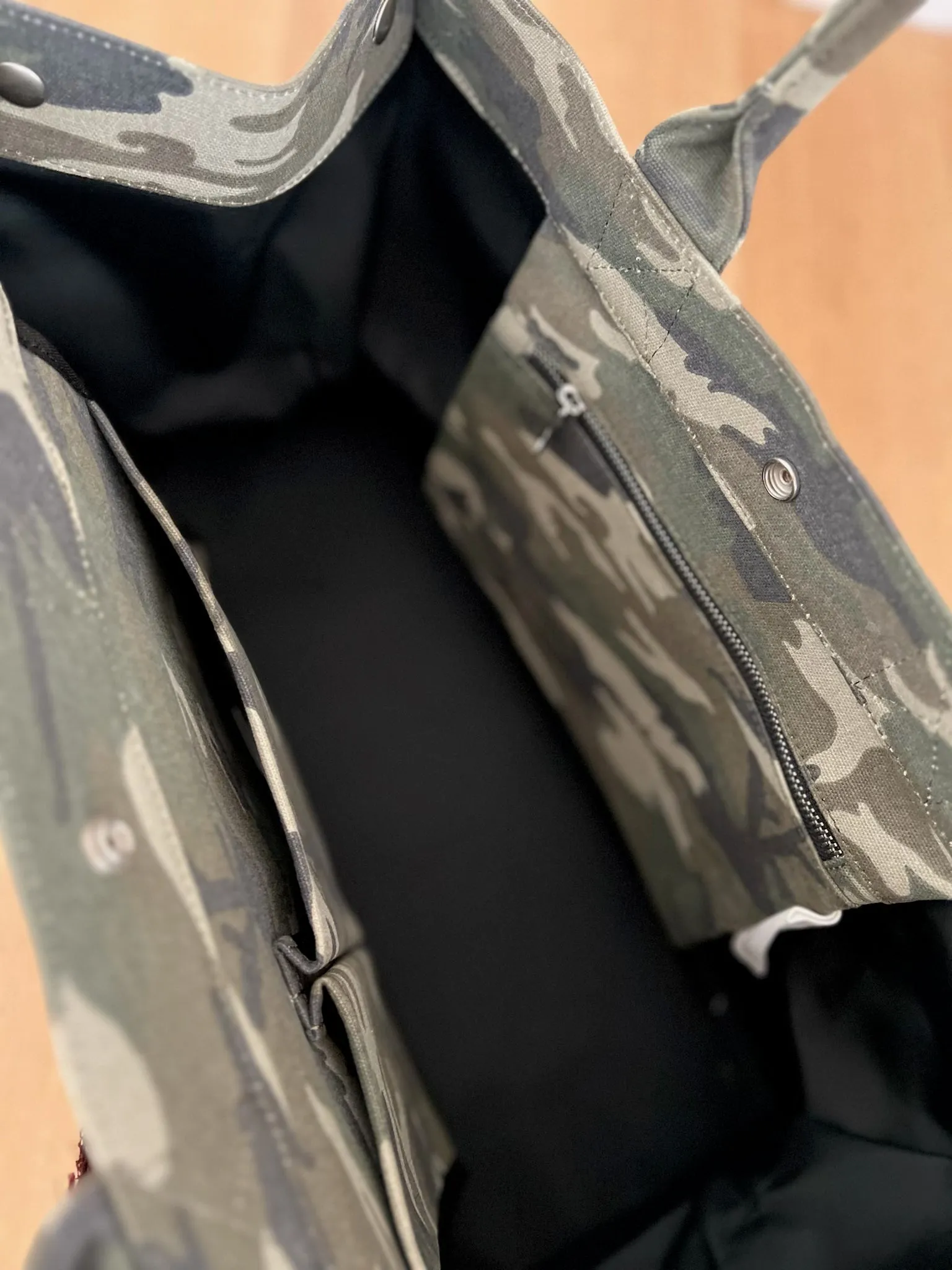 Green Camo East West Bag + FREE Bordeaux Tassel + FREE Gold Jewelry Pins sold by Quilted Koala product image thumbnail 5