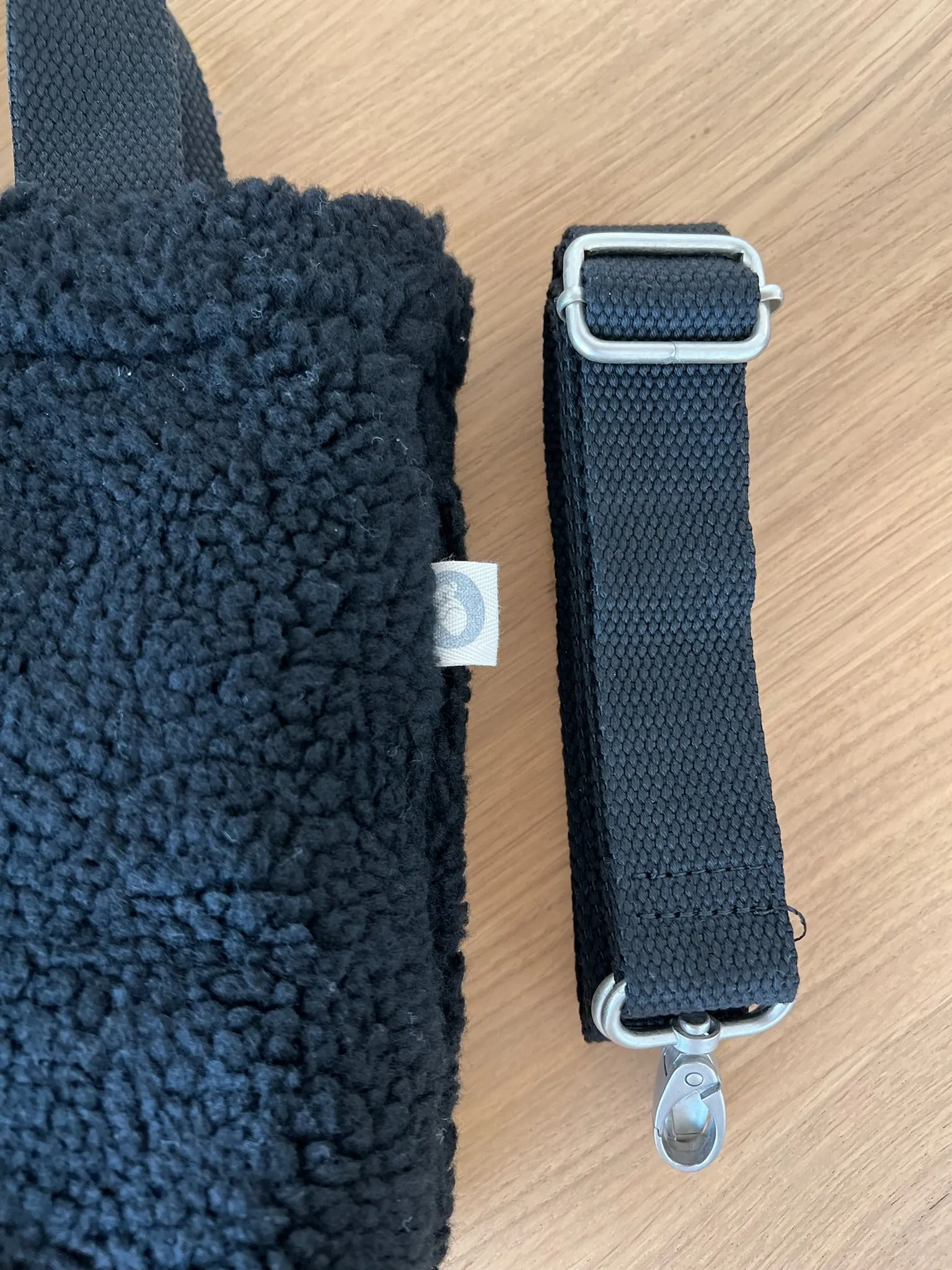 Midi Town Crossbody Bag: Black Sherpa sold by Quilted Koala product image thumbnail 5