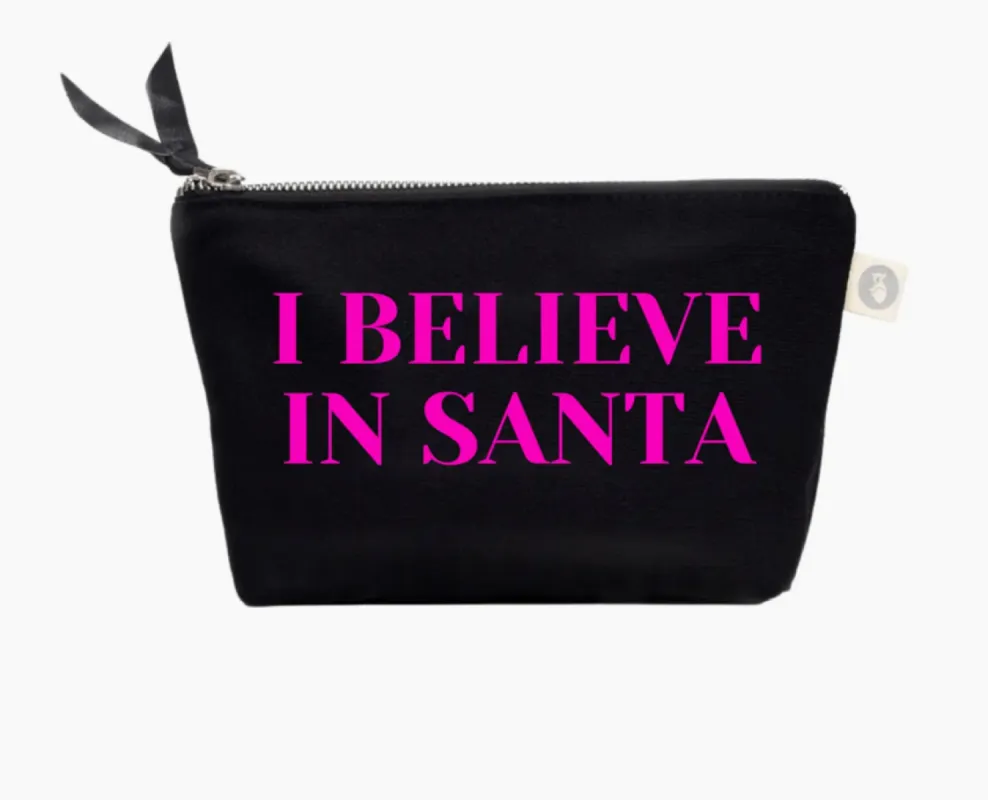 I Believe in Santa Makeup Bag  NEW! sold by Quilted Koala
