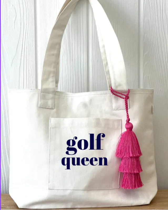 Midi Everything Bag - Natural- GOLF QUEEN  NEW! sold by Quilted Koala