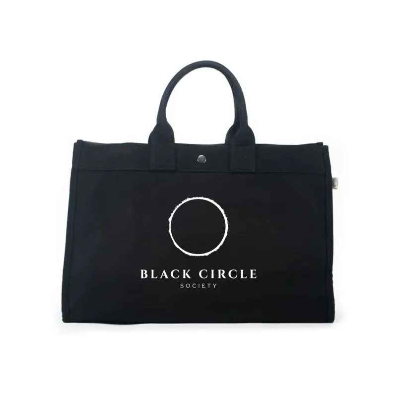 Black East West Bag with White Matte BCS Logo sold by Quilted Koala