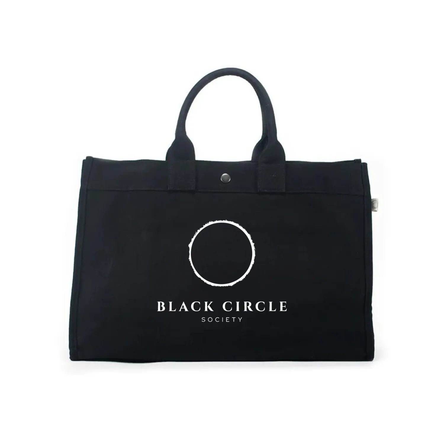 Black East West Bag with White Matte BCS Logo sold by Quilted Koala