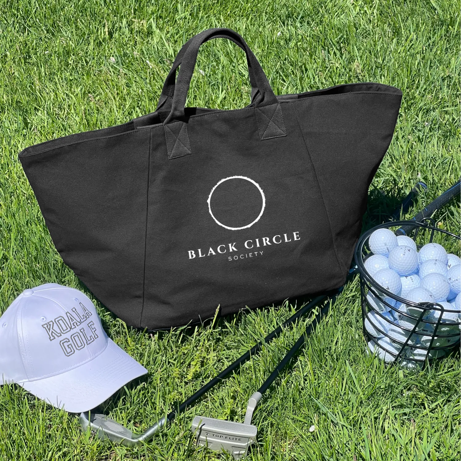 Black Chelsea Bag with White Matte BCS Logo sold by Quilted Koala product image thumbnail 2