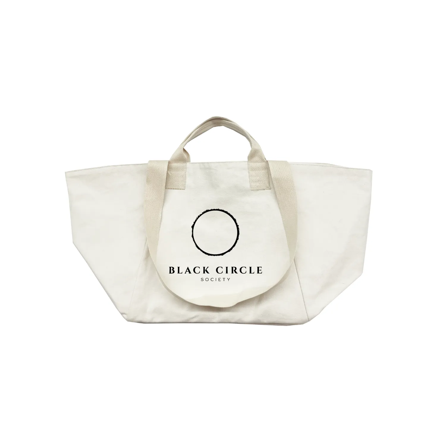Natural Chelsea Bag with Black Matte BCS Logo sold by Quilted Koala