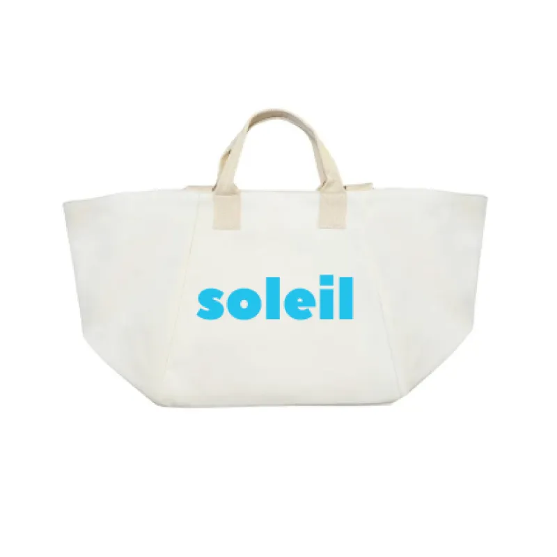 Natural Chelsea Bag with SOLEIL in Capri Blue sold by Quilted Koala