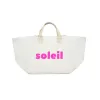 Natural Chelsea Bag with SOLEIL in Hot Pink sold by Quilted Koala