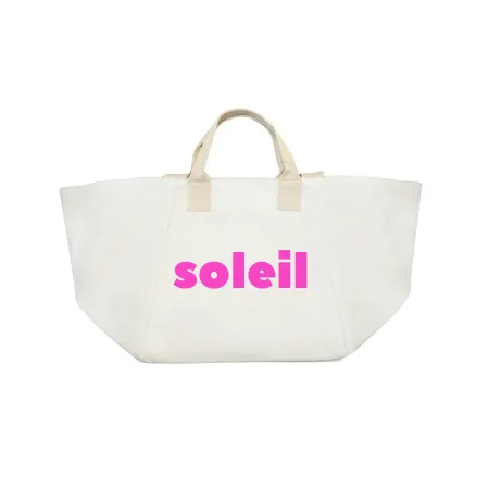 Natural Chelsea Bag with SOLEIL in Hot Pink sold by Quilted Koala