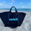 Navy Chelsea Bag with SOLEIL in Capri Blue sold by Quilted Koala
