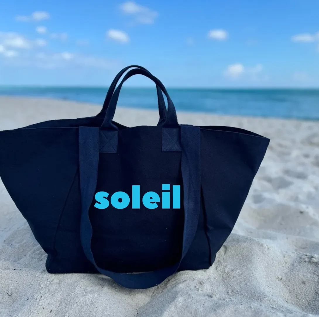 Navy Chelsea Bag with SOLEIL in Capri Blue sold by Quilted Koala product image thumbnail 3