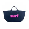 Navy Chelsea Bag with SOLEIL in Hot Pink sold by Quilted Koala