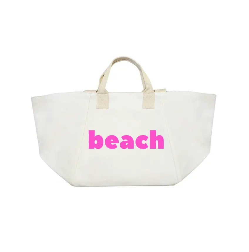 BEACH Bag - Hot Pink sold by Quilted Koala