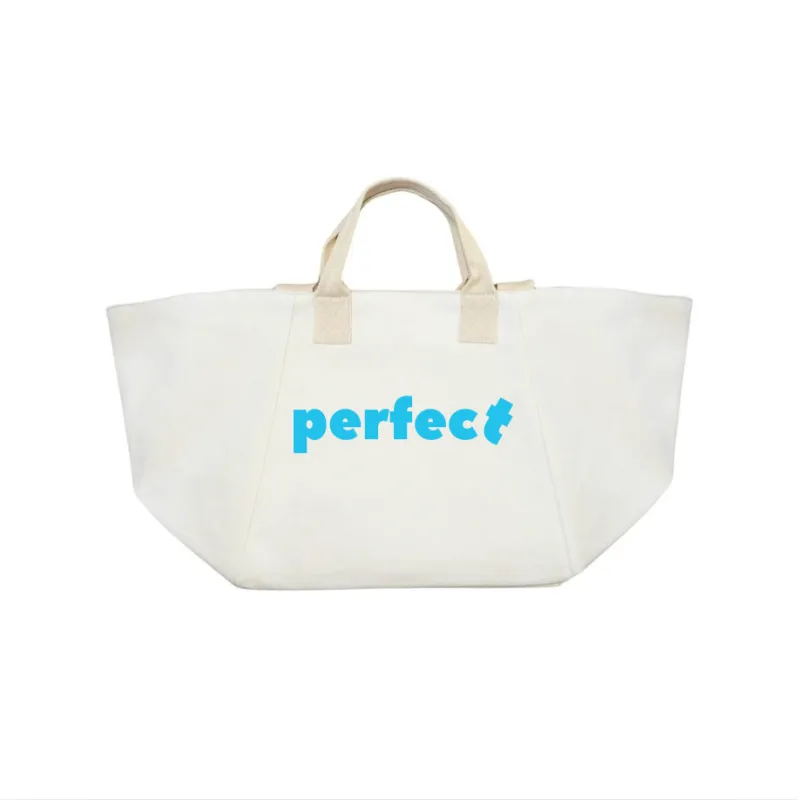 PERFECT with a crooked T Bag - Capri Blue sold by Quilted Koala