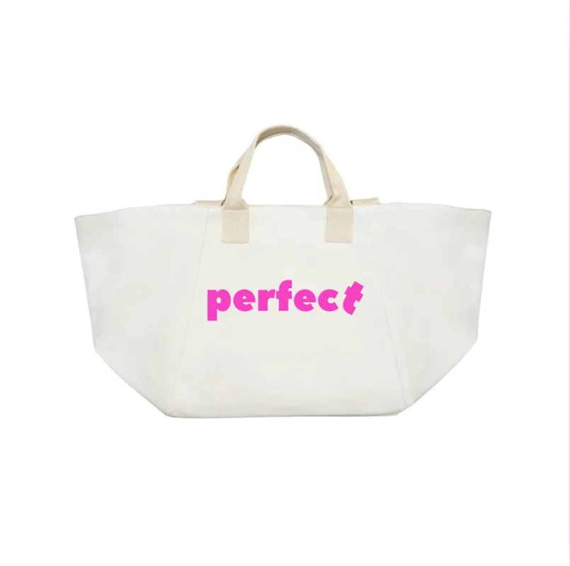 PERFECT with a crooked T Bag - Hot Pink sold by Quilted Koala