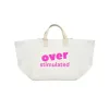 OVER STIMULATED Bag - Hot Pink sold by Quilted Koala