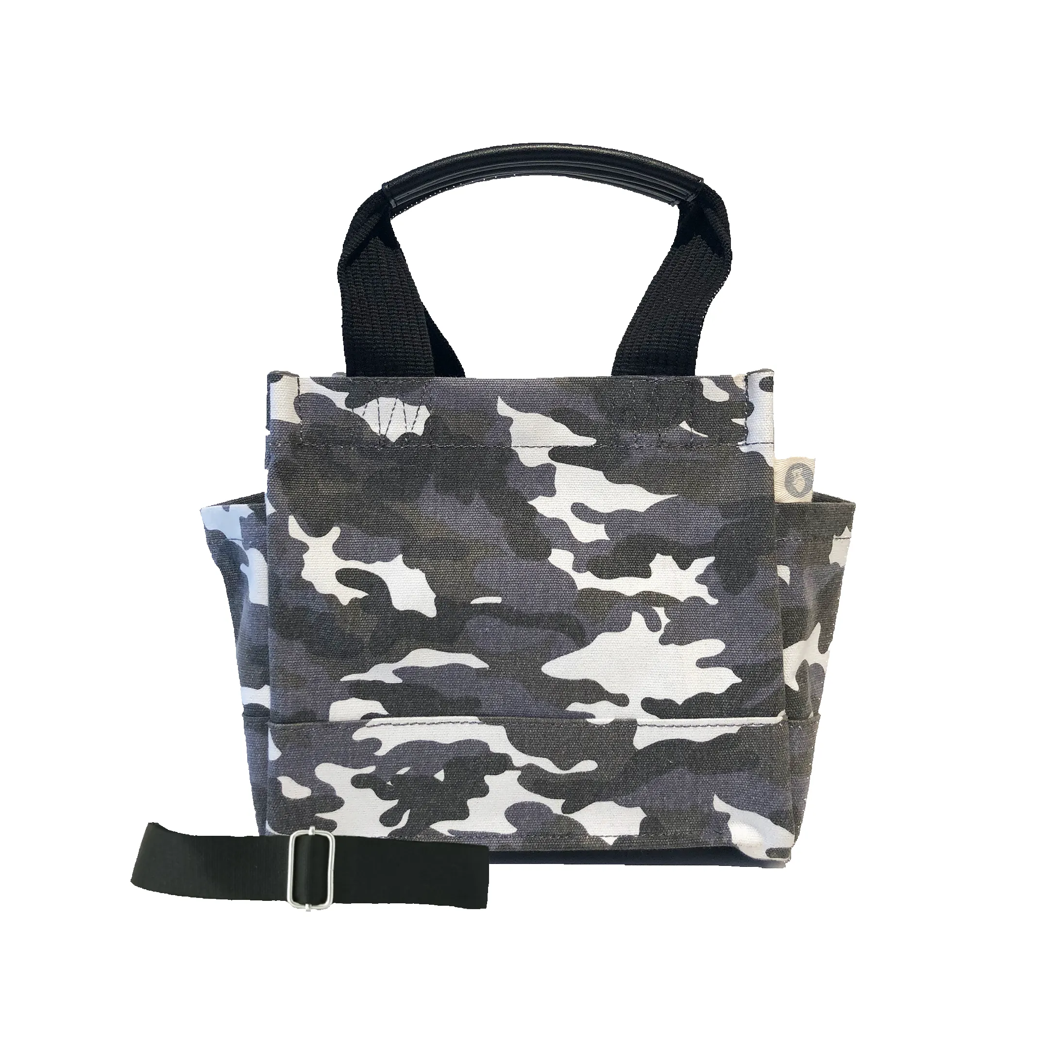 Koala Basics: Mini Luxe North South - Grey Camo sold by Quilted Koala