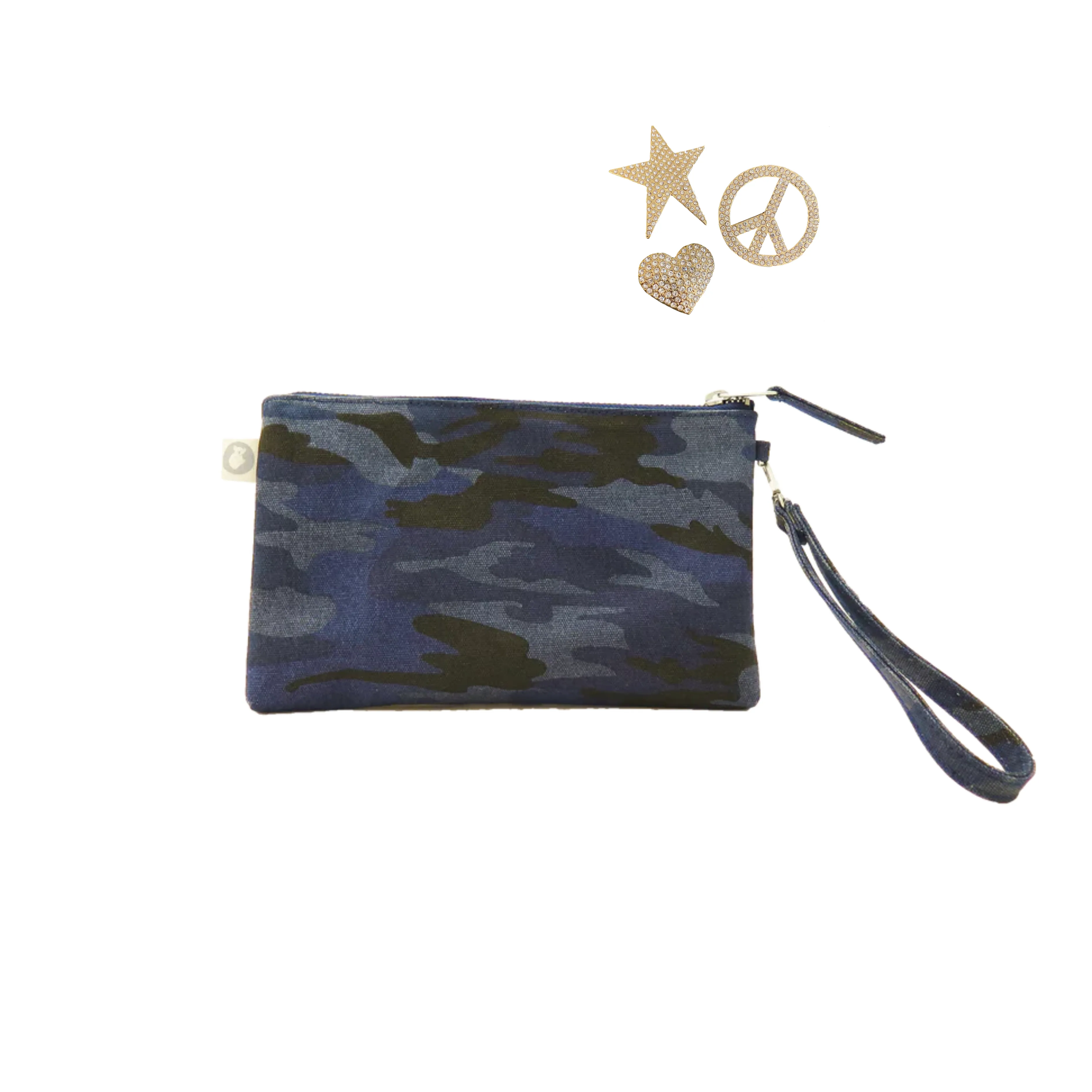 Mini Luxe Clutch Bundle: Blue Camo with FREE Gold Koala Jewelry sold by Quilted Koala product image thumbnail 5