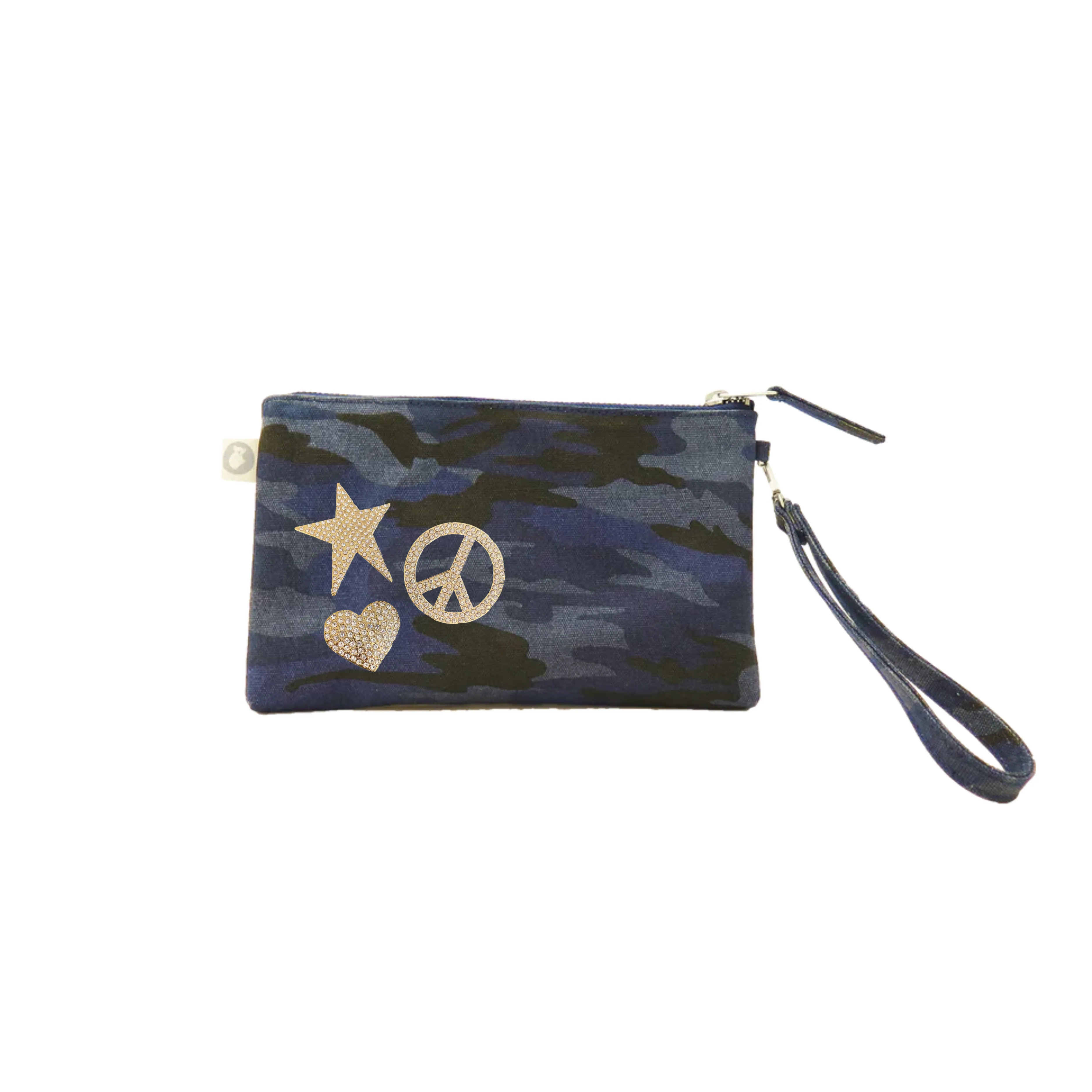 Mini Luxe Clutch Bundle: Blue Camo with FREE Gold Koala Jewelry sold by Quilted Koala product image thumbnail 4