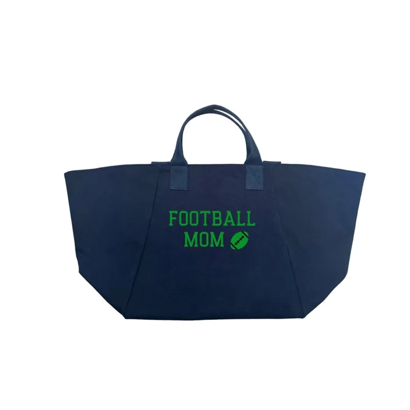 FOOTBALL MOM BAG - Navy with Green NEW! sold by Quilted Koala