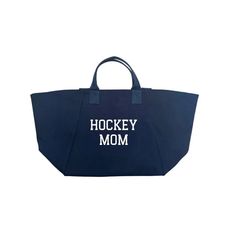 HOCKEY MOM BAG - Navy with White sold by Quilted Koala