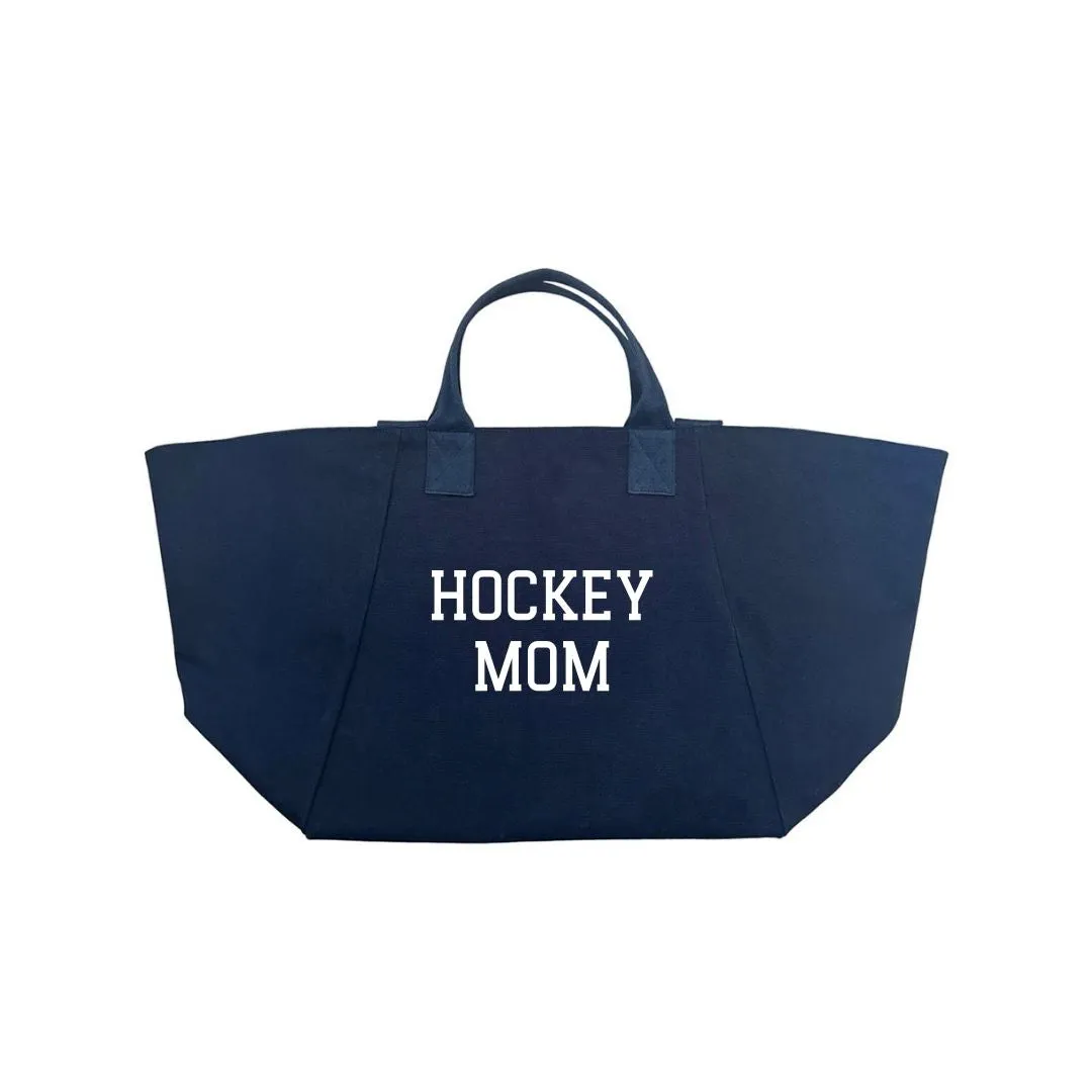 HOCKEY MOM BAG - Navy with White sold by Quilted Koala