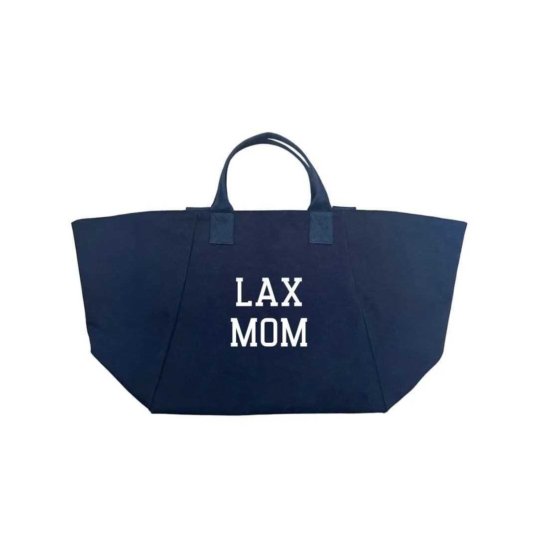 LACROSSE MOM BAG - Navy with White sold by Quilted Koala