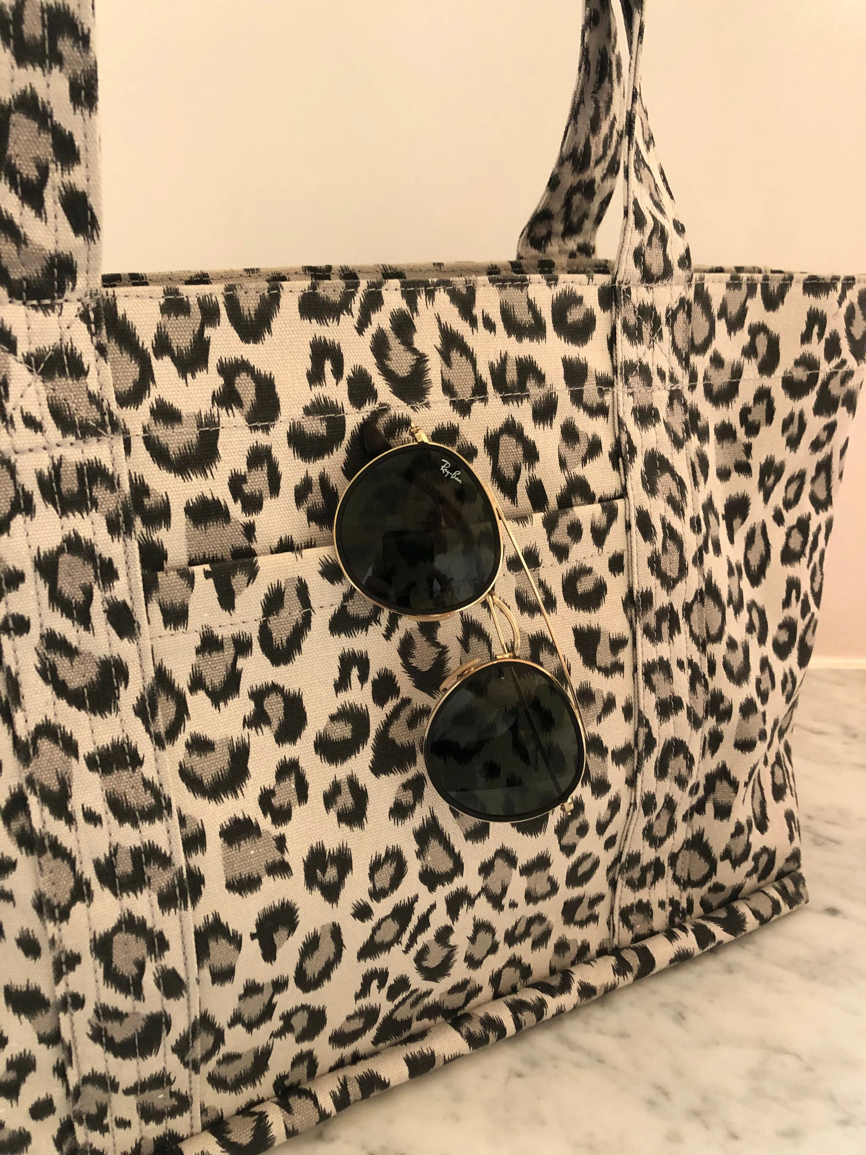 Leopard Midi Zipper Tote Bundle (Bordeaux) sold by Quilted Koala product image thumbnail 2