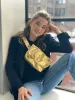 Gold Metallic Adjustable Belt Bag sold by Quilted Koala