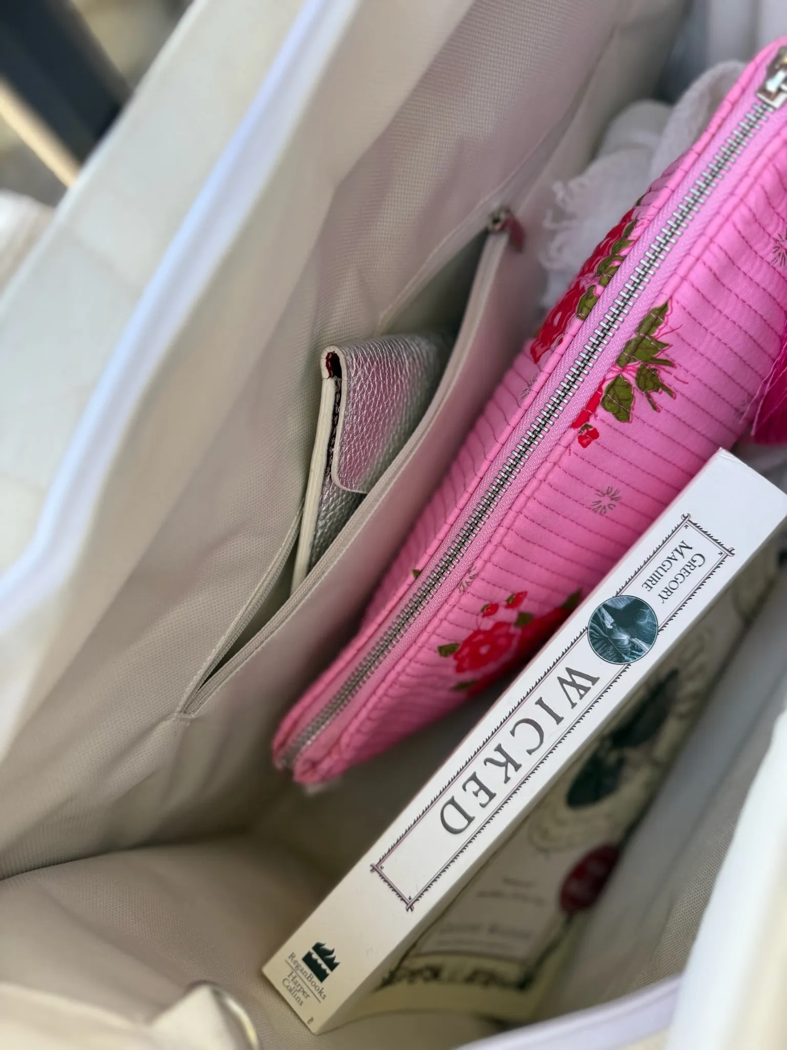 Golf Cart Anywhere Bag in Natural with Neon Pink GOLF sold by Quilted Koala product image thumbnail 4