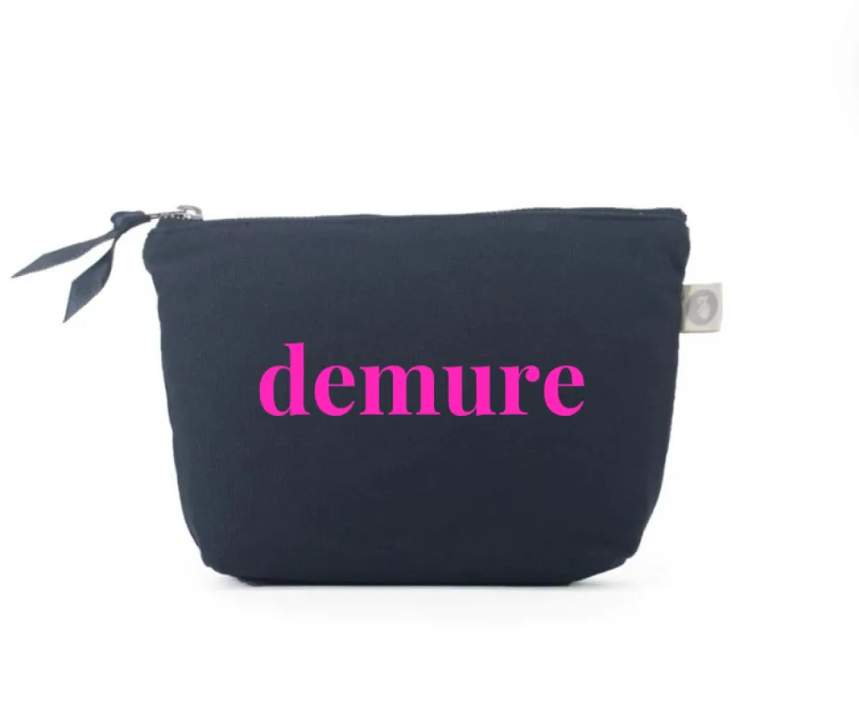 DEMURE Makeup Bag BACK IN STOCK! sold by Quilted Koala