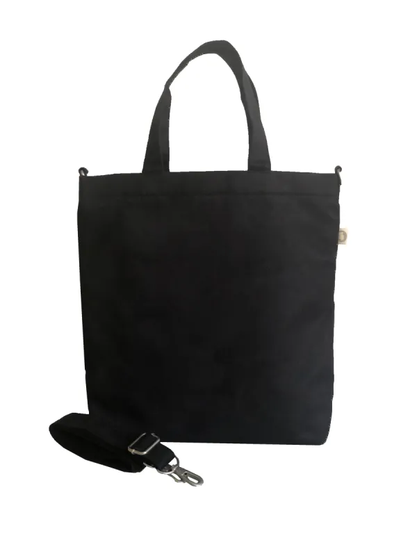 Town Crossbody Bag: Black Vegan Suede sold by Quilted Koala