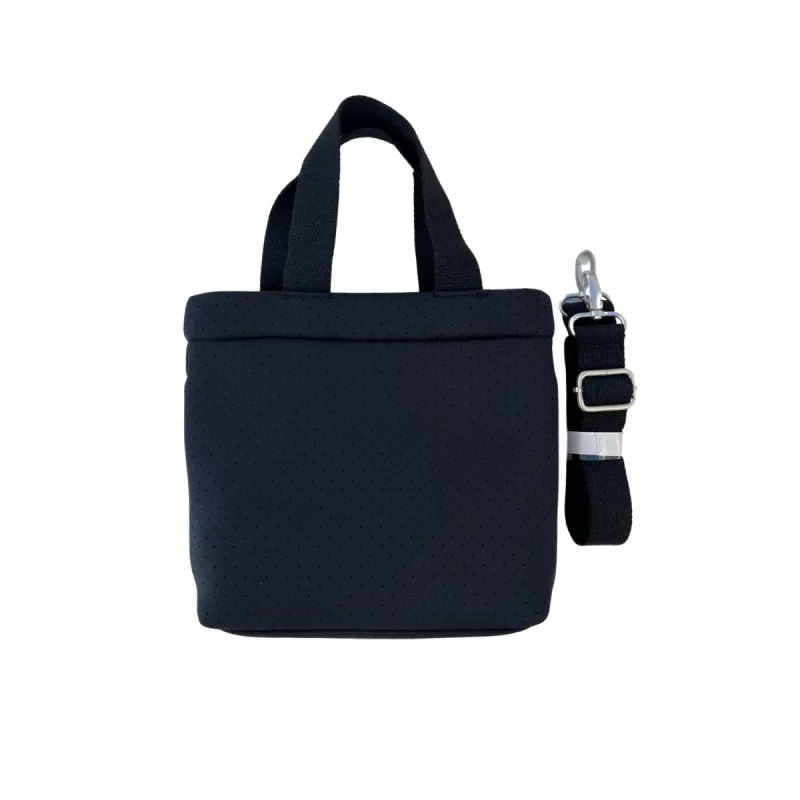 Koala Go! Midi Town Crossbody Bag: Black Neoprene sold by Quilted Koala