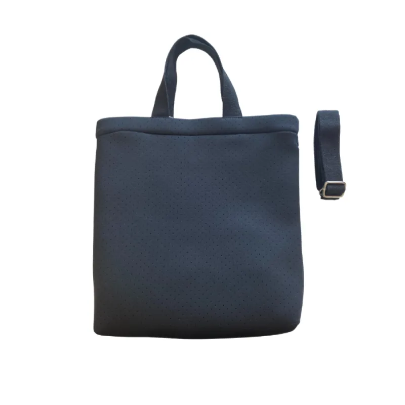 Koala Go! Town Crossbody Bag: Black Neoprene sold by Quilted Koala