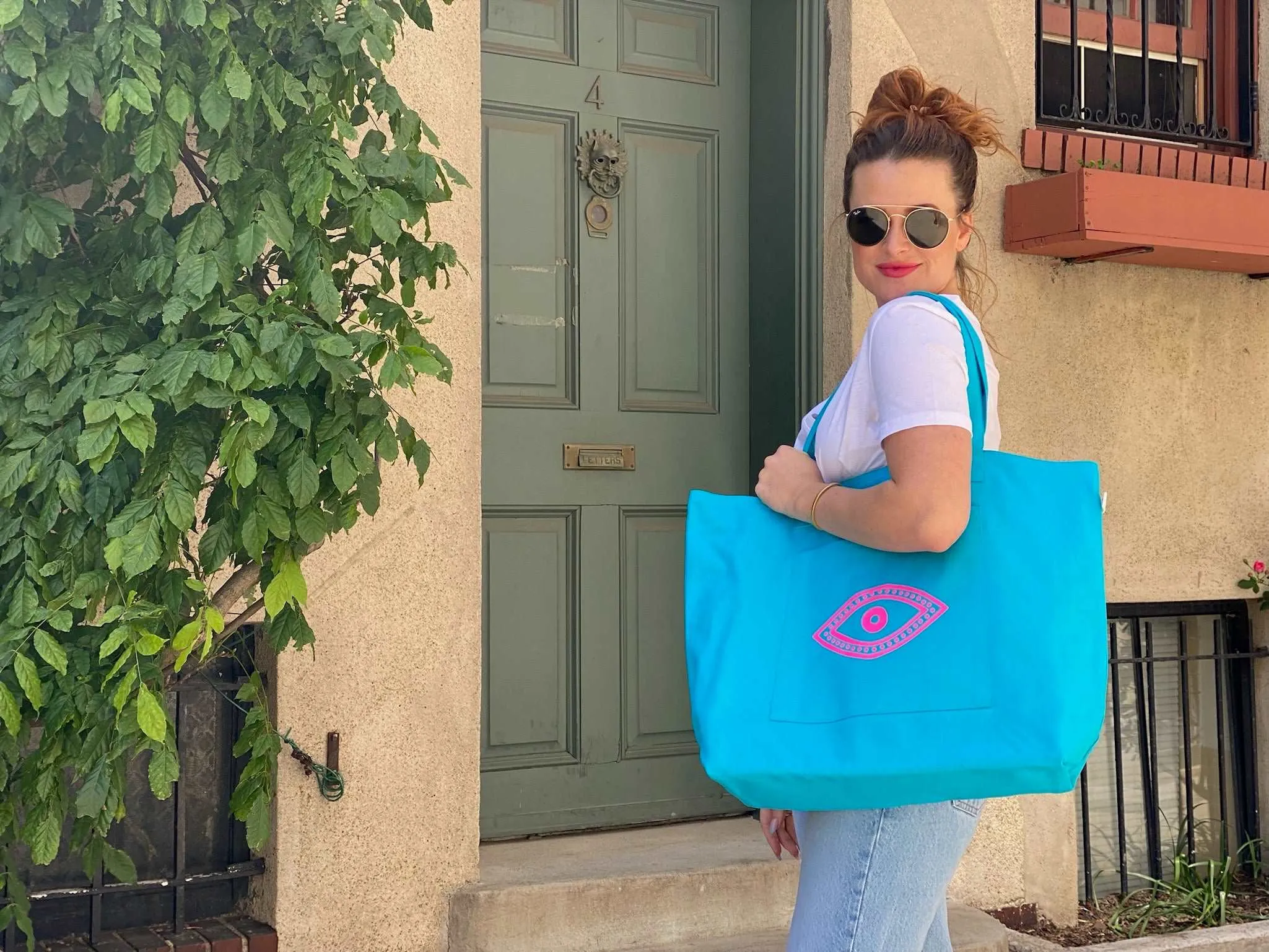 Aqua Everything Bag - NEW sold by Quilted Koala product image thumbnail 3