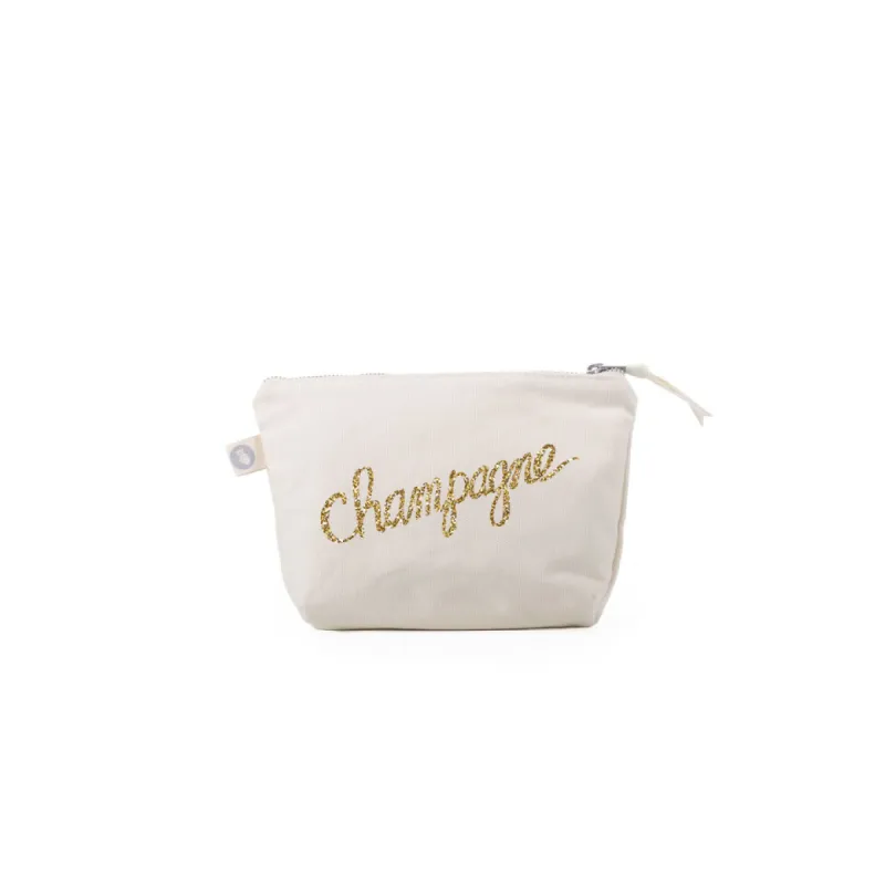 Makeup Bag: Champagne sold by Quilted Koala