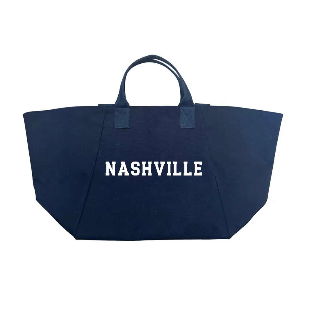 Chelsea Bag Navy Location Bag: Nashville - or CUSTOMIZE YOURS! sold by Quilted Koala