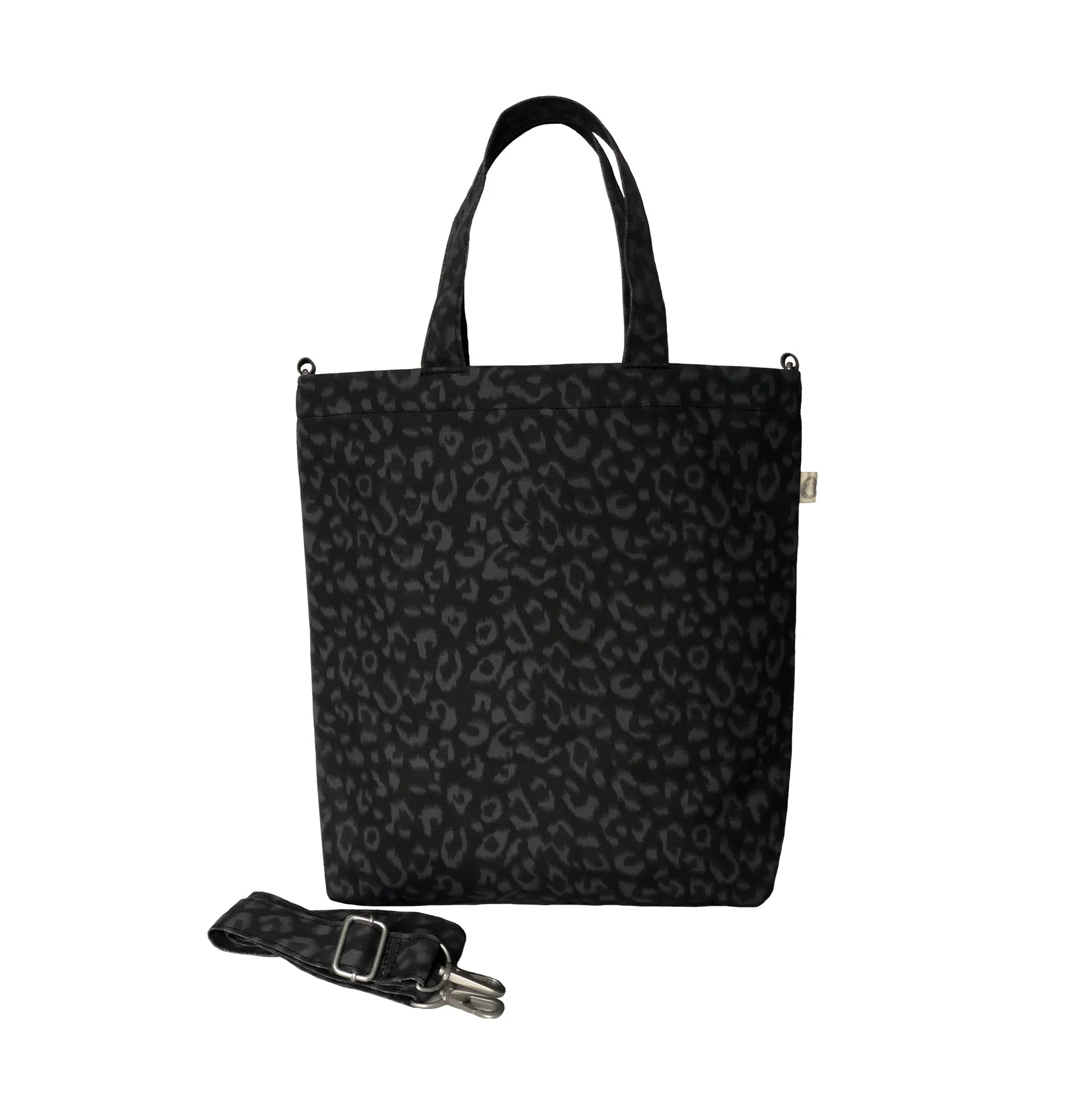 Black Leopard Crossbody Town Bag sold by Quilted Koala product image thumbnail 2